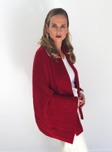 Load image into Gallery viewer, Kimono Sleeve Stitched Cardigan