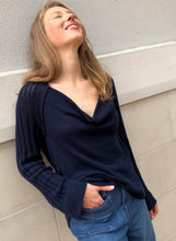 Load image into Gallery viewer, Draped Cowl Neck Pullover