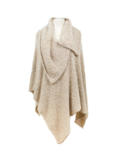 Load image into Gallery viewer, Oversized Collar Asymmetrical Poncho