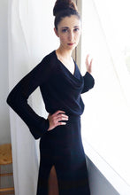 Load image into Gallery viewer, Draped Cowl Neck Dress