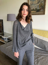 Load image into Gallery viewer, Draped Cowl Neck Pullover