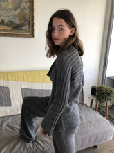 Load image into Gallery viewer, Draped Cowl Neck Pullover