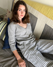 Load image into Gallery viewer, Bracelet Sleeve V-Neck Sweater