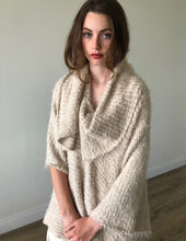 Load image into Gallery viewer, Oversized Collar Asymmetrical Poncho