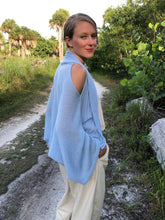 Load image into Gallery viewer, Open Shoulder Kimono Sleeve Cardigan