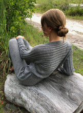 Load image into Gallery viewer, Draped Cowl Neck Dress with Silver Blend