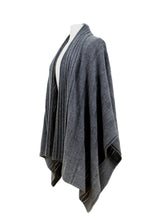Load image into Gallery viewer, Ribbed Shawl Poncho
