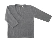 Load image into Gallery viewer, Bracelet Sleeve V-Neck Sweater
