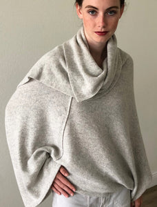 Poncho Top With Shawl Neck