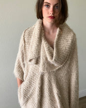 Load image into Gallery viewer, Oversized Collar Asymmetrical Poncho
